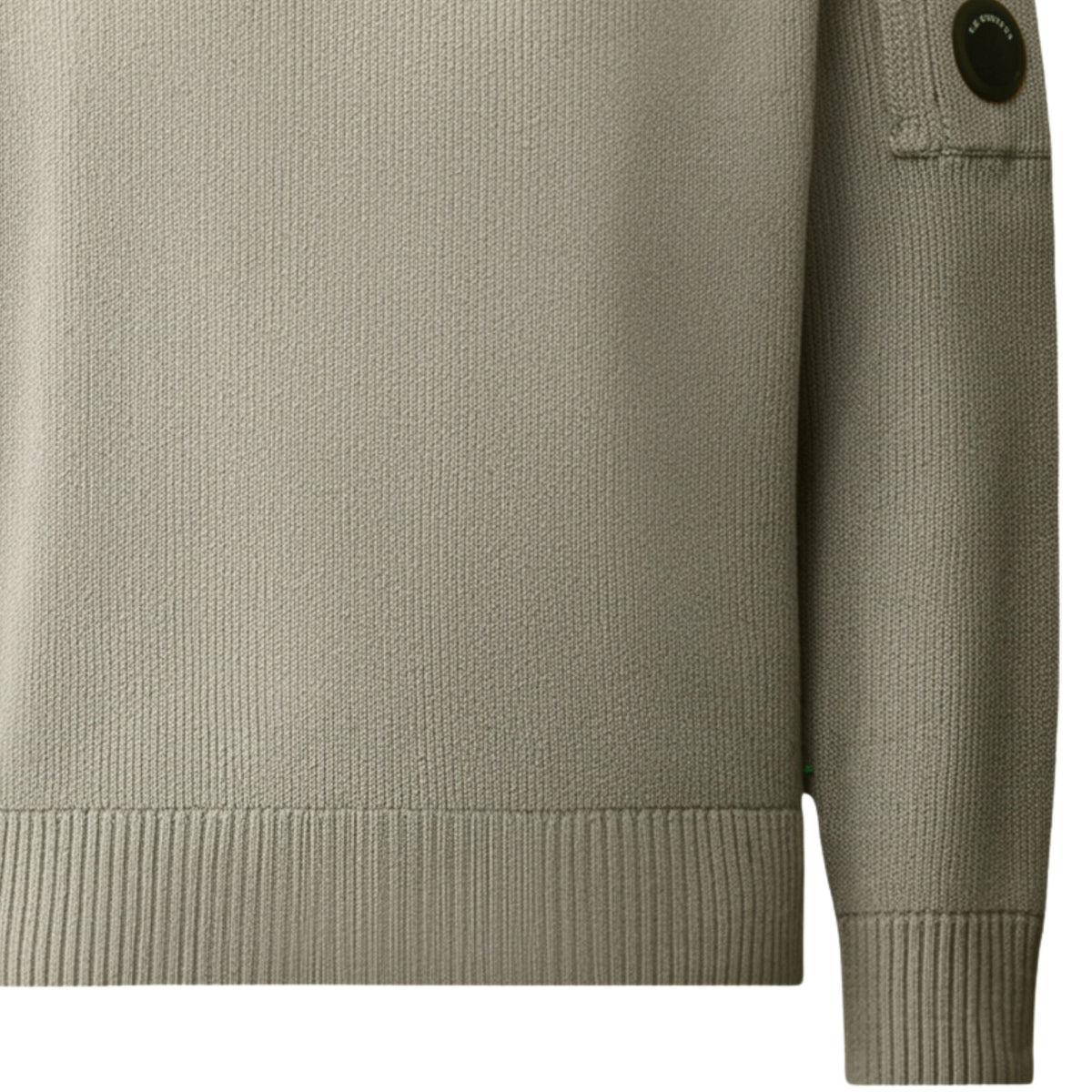 C.P Company Chenille Cotton Lens Crewneck Sweater - Ermine