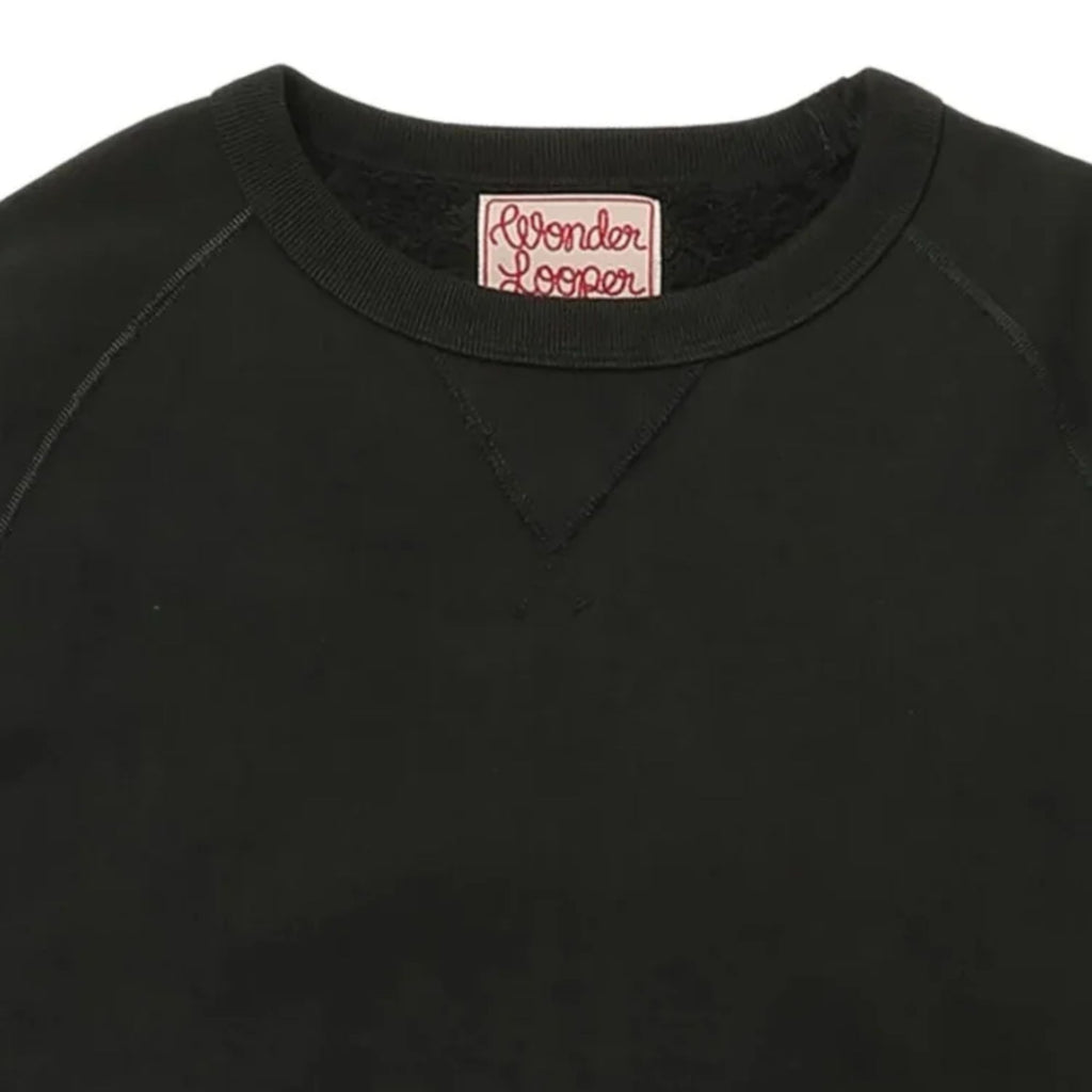 Wonder Looper Pullover Crewneck Super Looper French Terry - Sumi Black