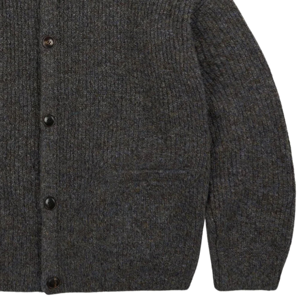 Frizmworks Brushed Wool Round Cardigan - Brown