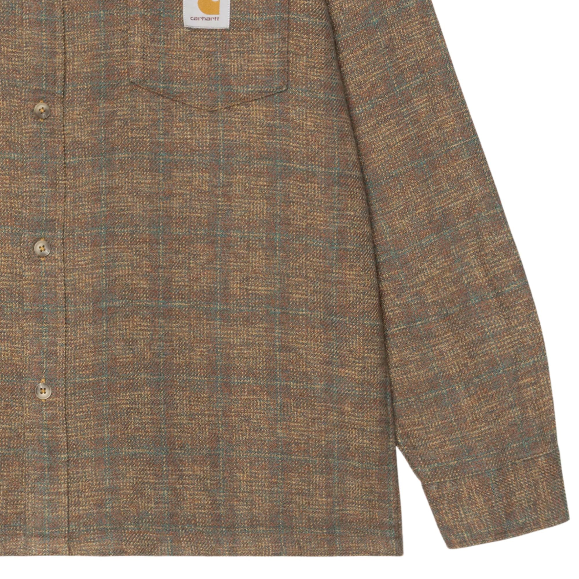 Carhartt WIP Long Sleeve Bagley Shirt - Hamilton Brown