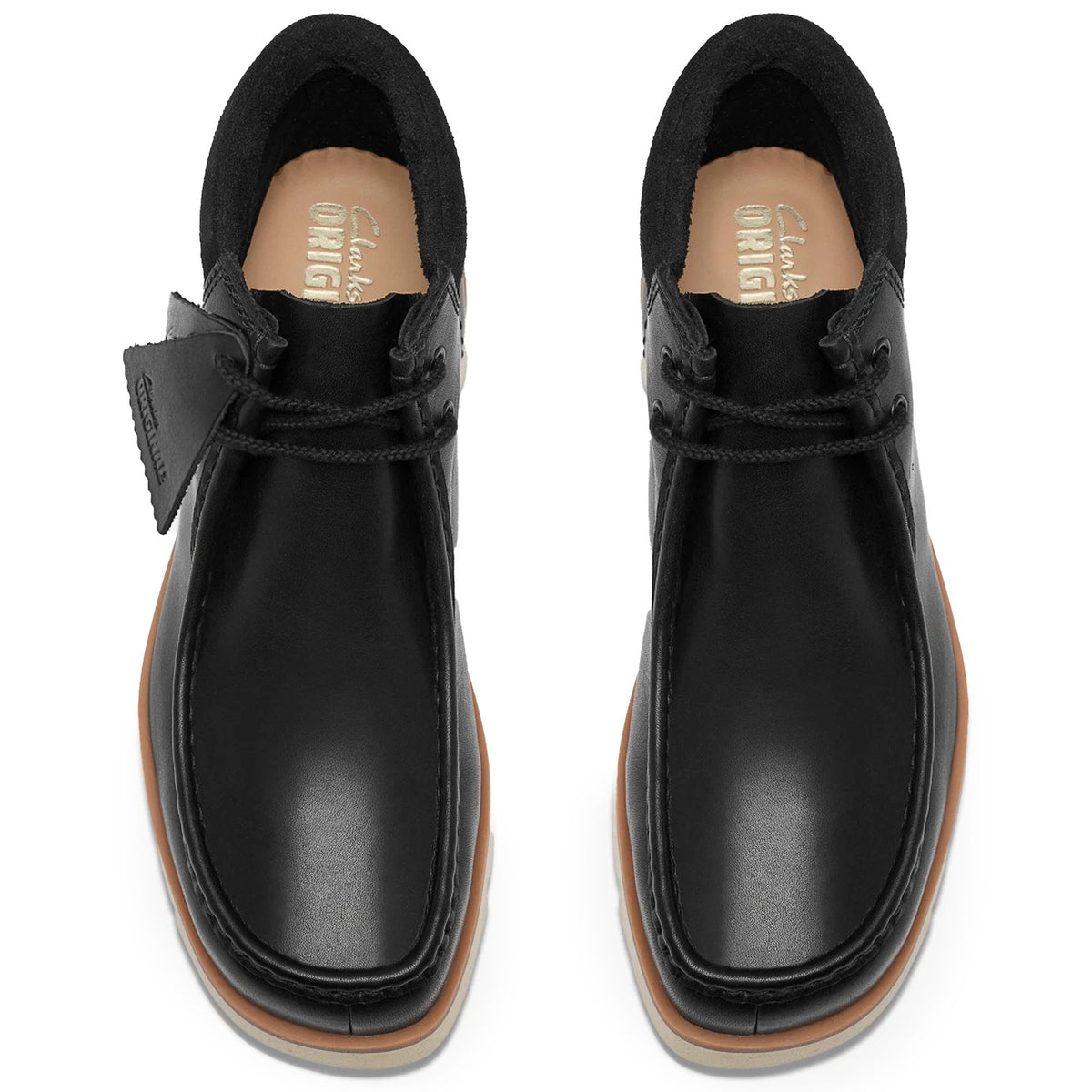 Clarks Originals Walla Orkhon Shoes - Black Leather