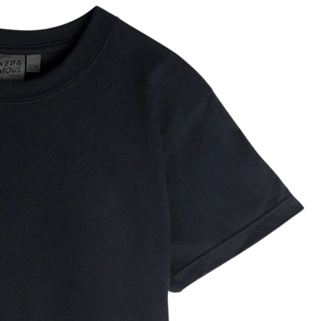 Naked and Famous Denim Circular Knit T-Shirt - Black