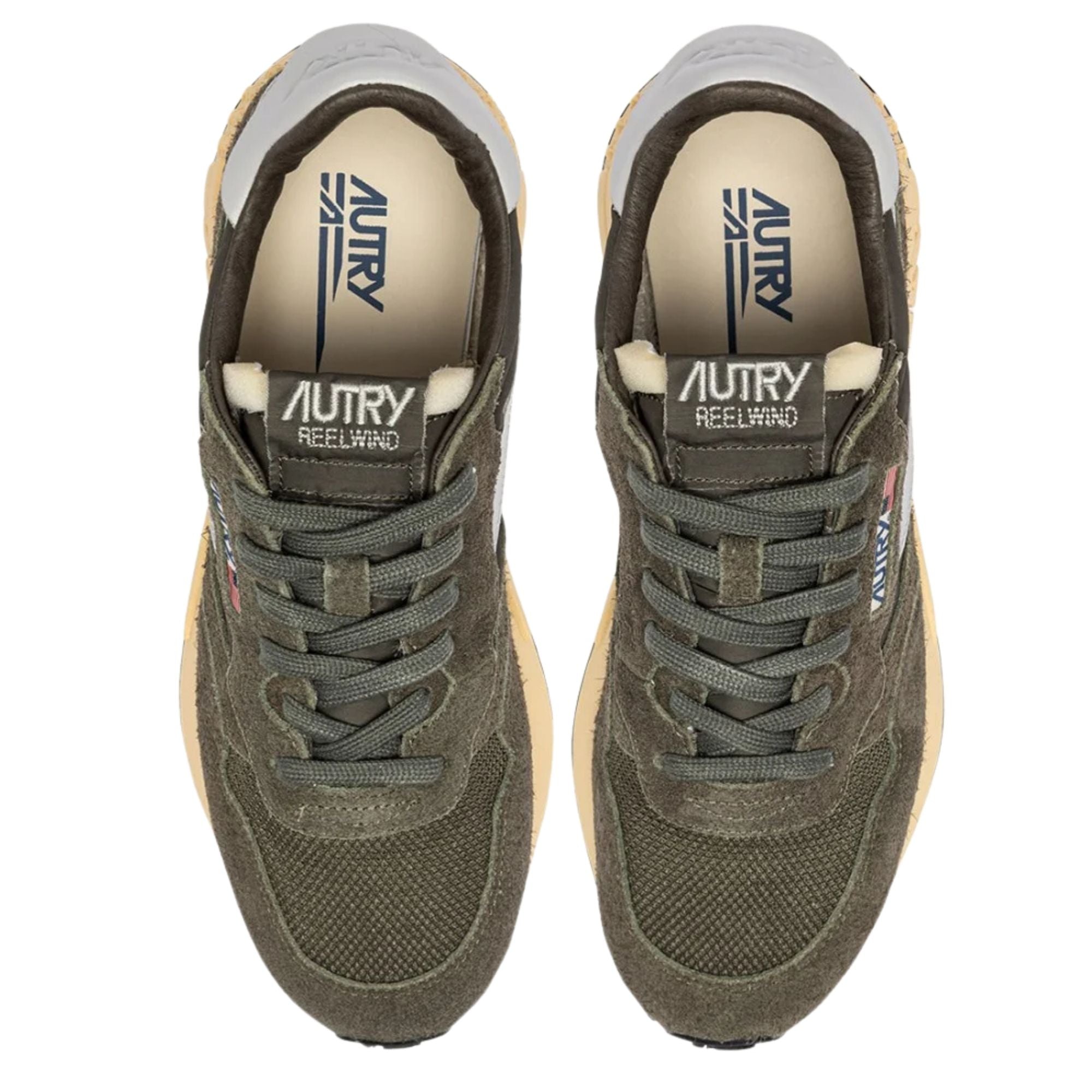 Autry Reelwind Low Sneakers - Olive Night/Harbor Mist
