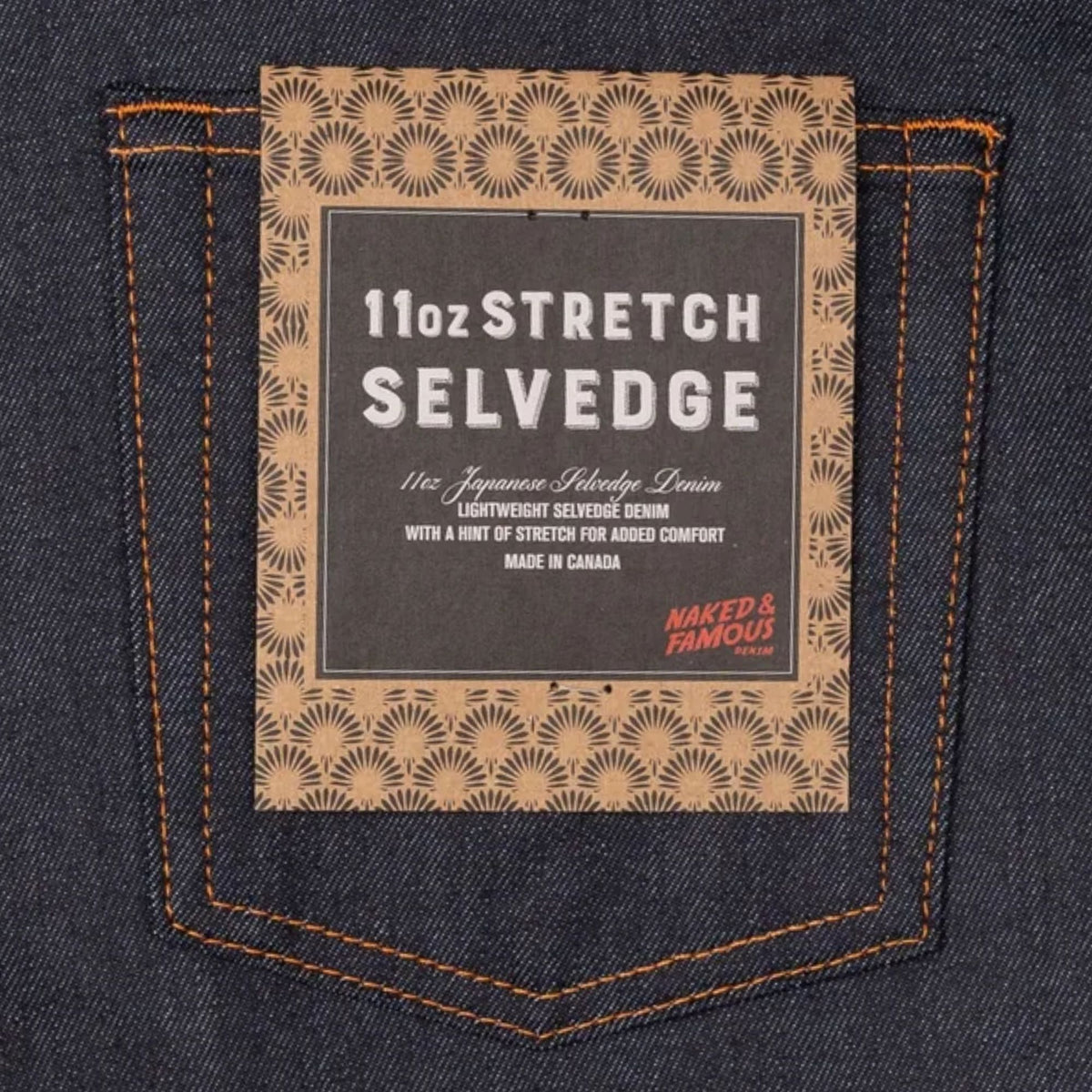 Naked and Famous Denim True Guy 11oz Stretch Selvedge - Indigo