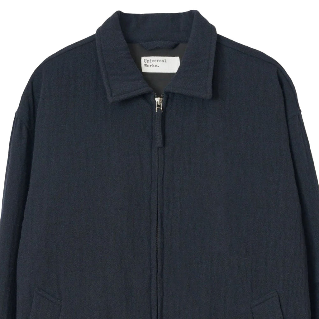 Universal Works Club Jacket Robin Wool Mix - Dark Navy