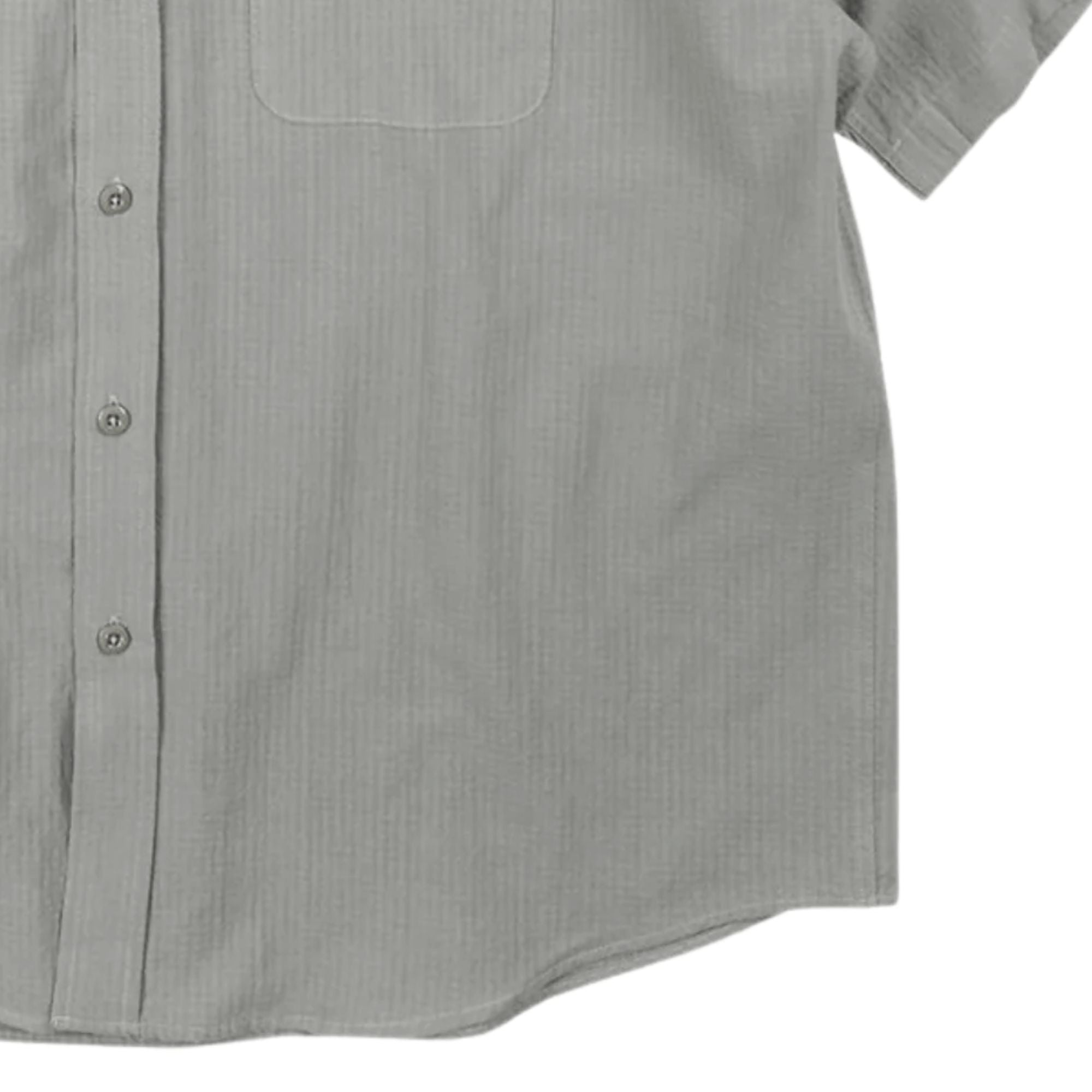 FrizmWORKS OG Dobby Weave Seersucker Half Shirt - Grey