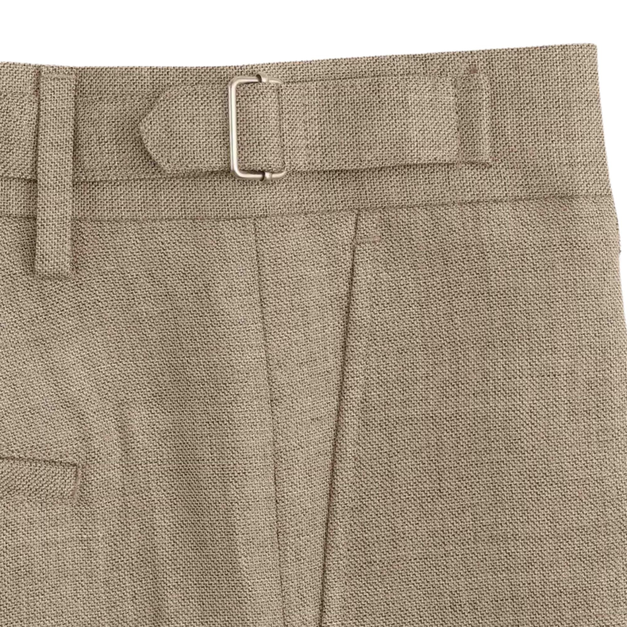 Kay Pleated Tailored Relaxed Fit Trouser - Khaki