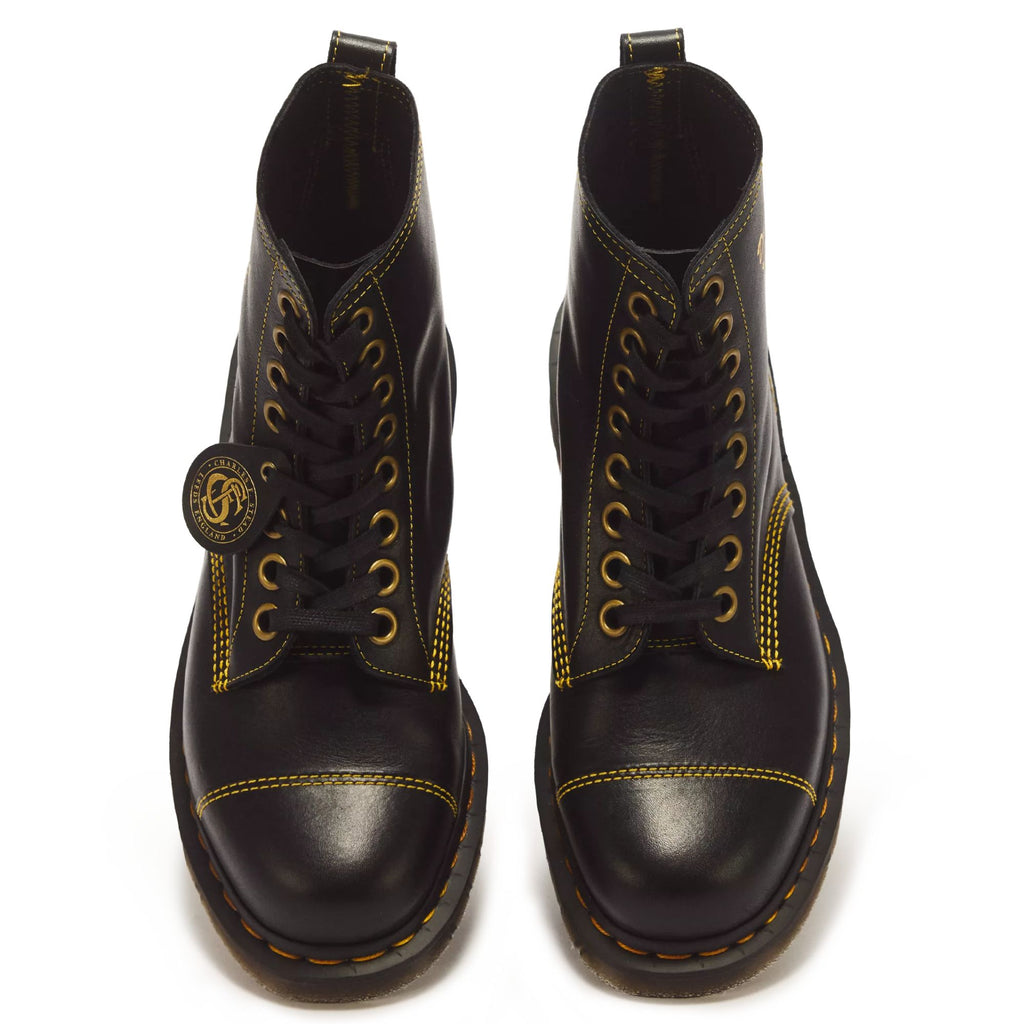 Dr. Martens Made In England 1460 Cappers Classic Calf Leather Lace Up Boots - Black