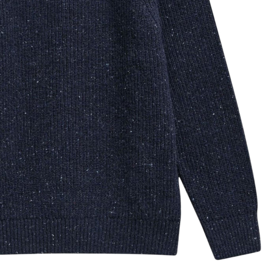 Barbour Fleck Half Zip - Navy