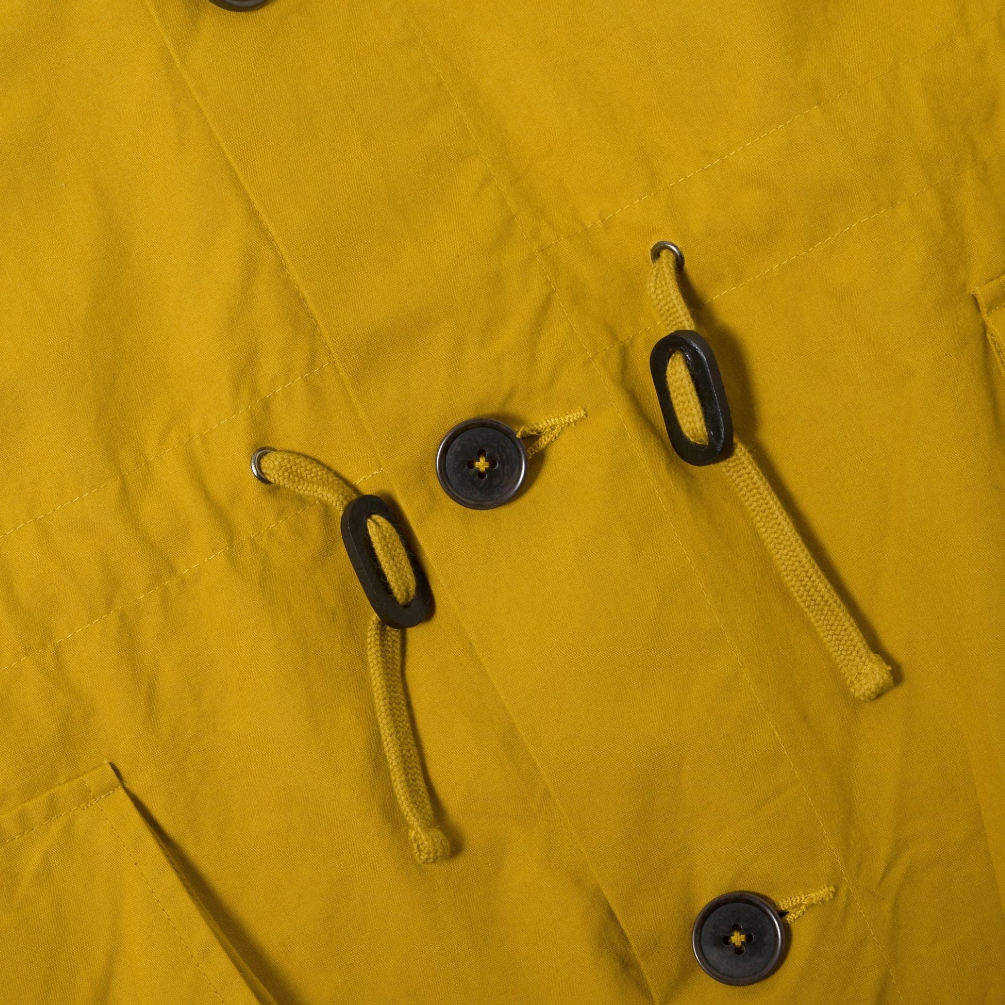 Universal Works British Wax Cotton Boston Parka - Yellow