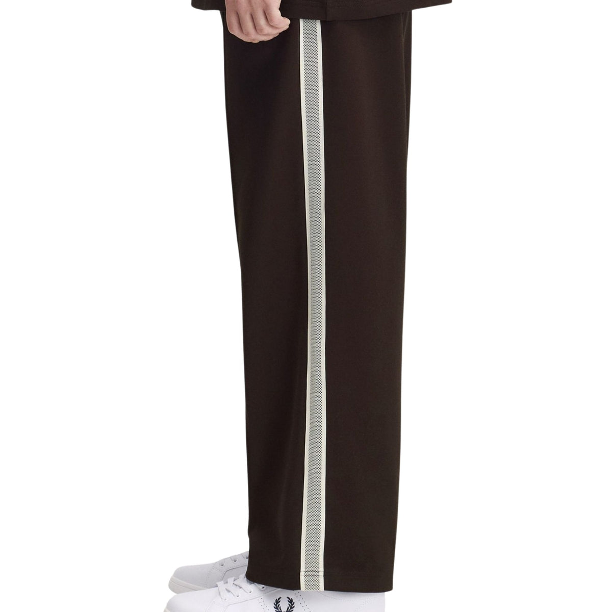 Fred Perry Tennis Net Tape Track Pant - Rich Brown