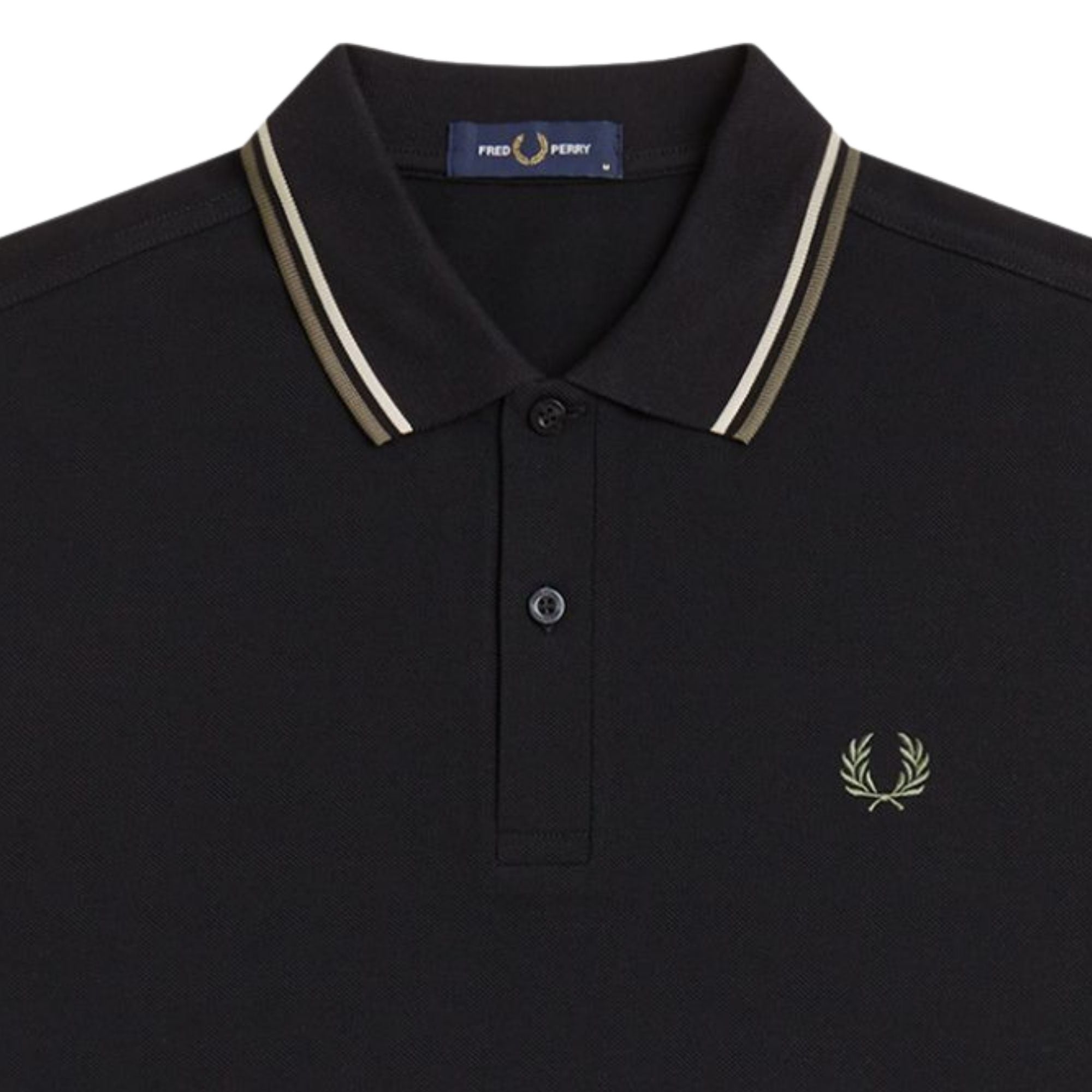 Fred Perry M3600 Twin Tipped Shirt - Black M3600-06C – Stuarts London