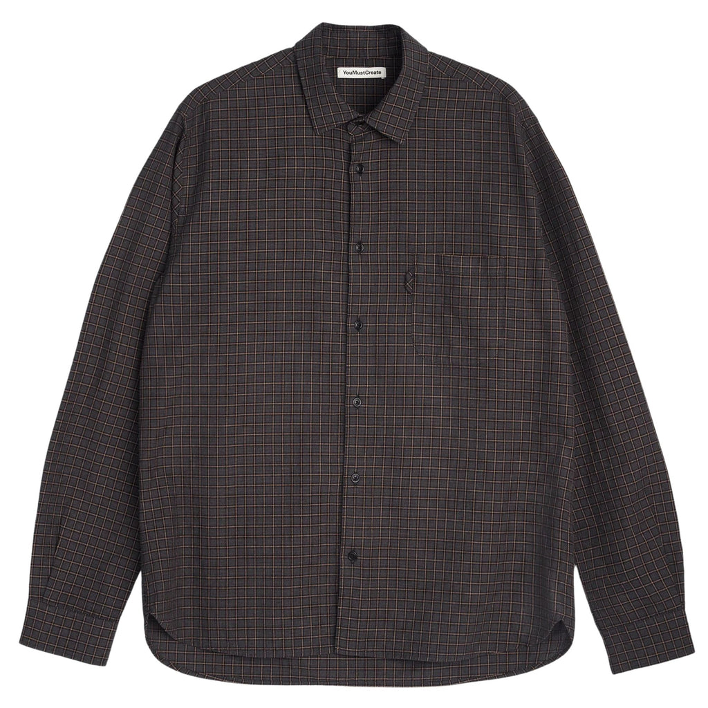 YMC Curtis Shirt - Grey Multi