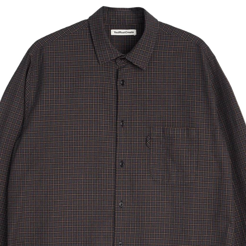 YMC Curtis Shirt - Grey Multi