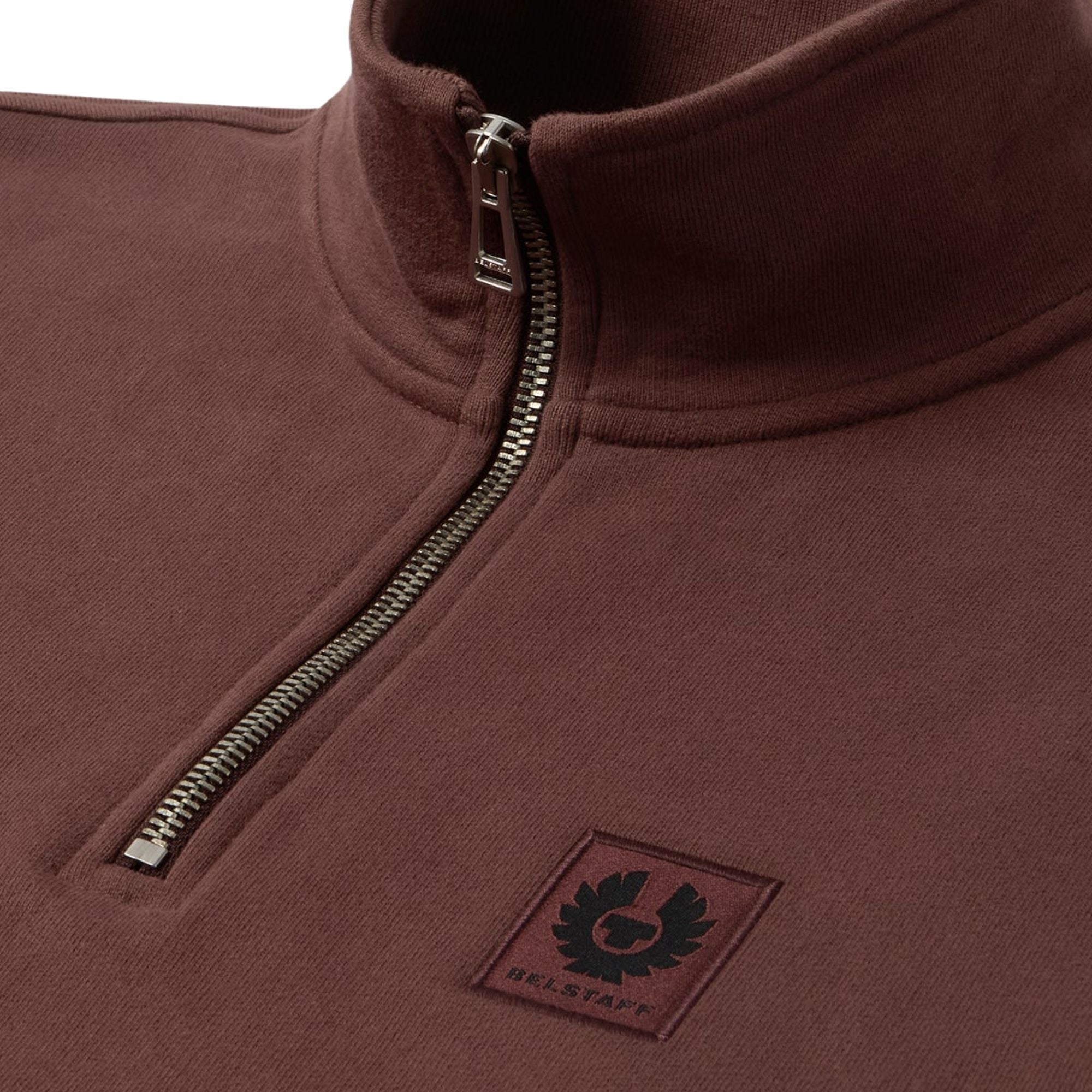 Belstaff Quarter Zip Sweatshirt - Oxblood 106570-OXB – Stuarts London