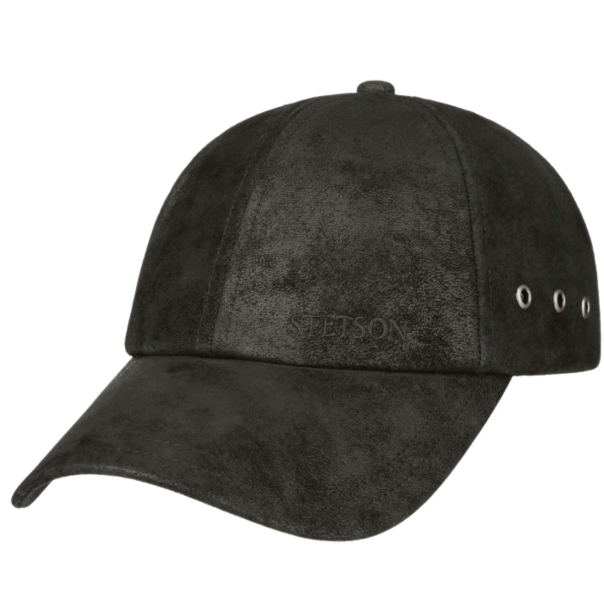 Stetson Hats Liberty Leather Cap - Black