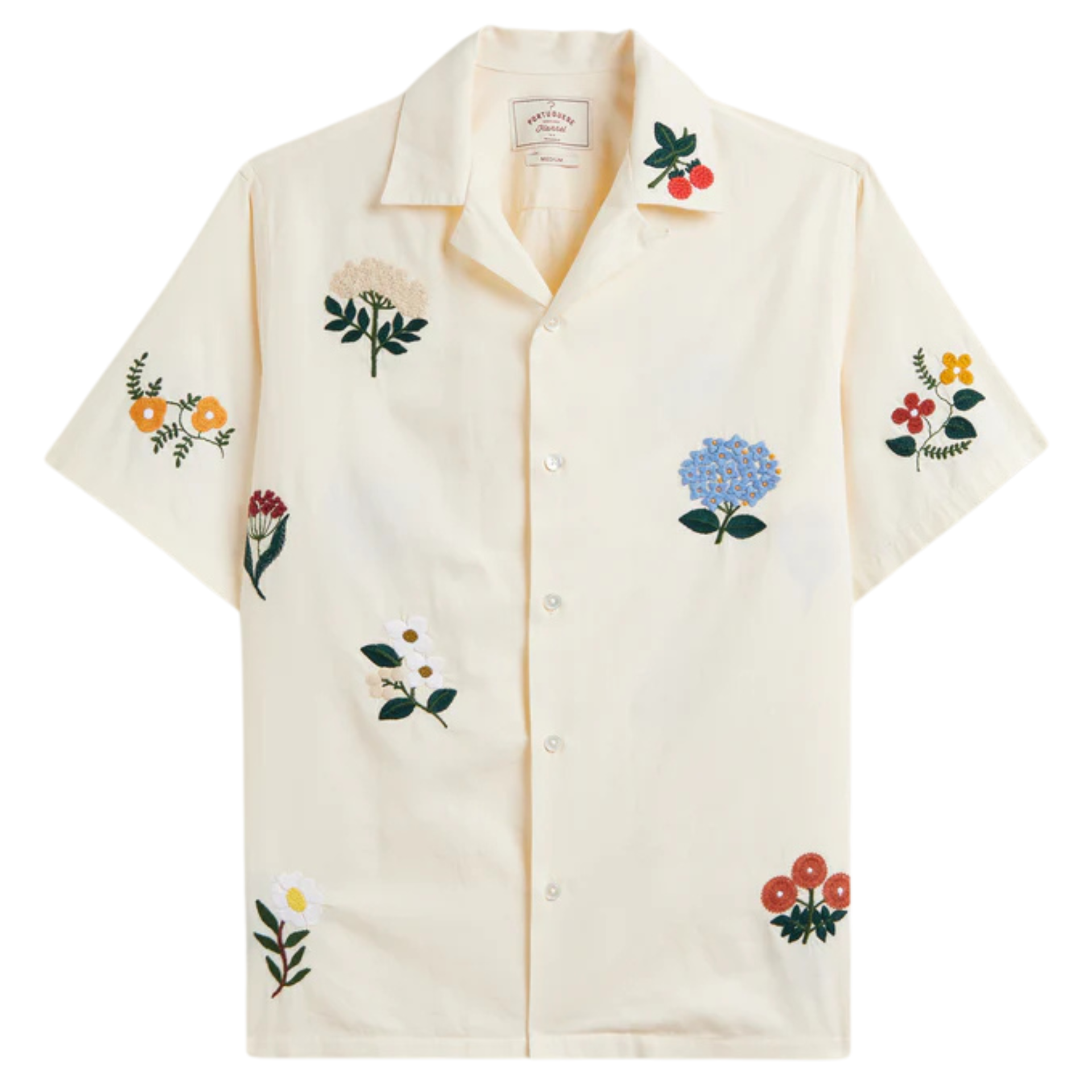 Portuguese Flannel Embroidery Flowers Shirt - Multi – Stuarts London