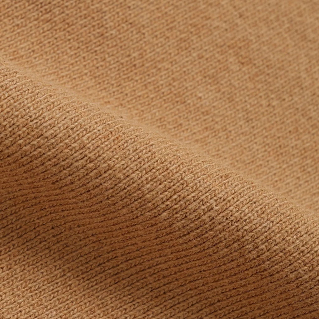 Wonder Looper Double Heavyweight French Terry Foxfibre Pullover Crewneck - Brown