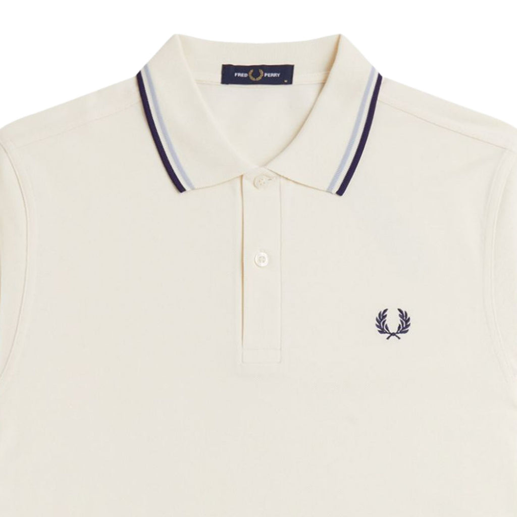 Fred Perry M3600 Twin Tipped Shirt - Ecru
