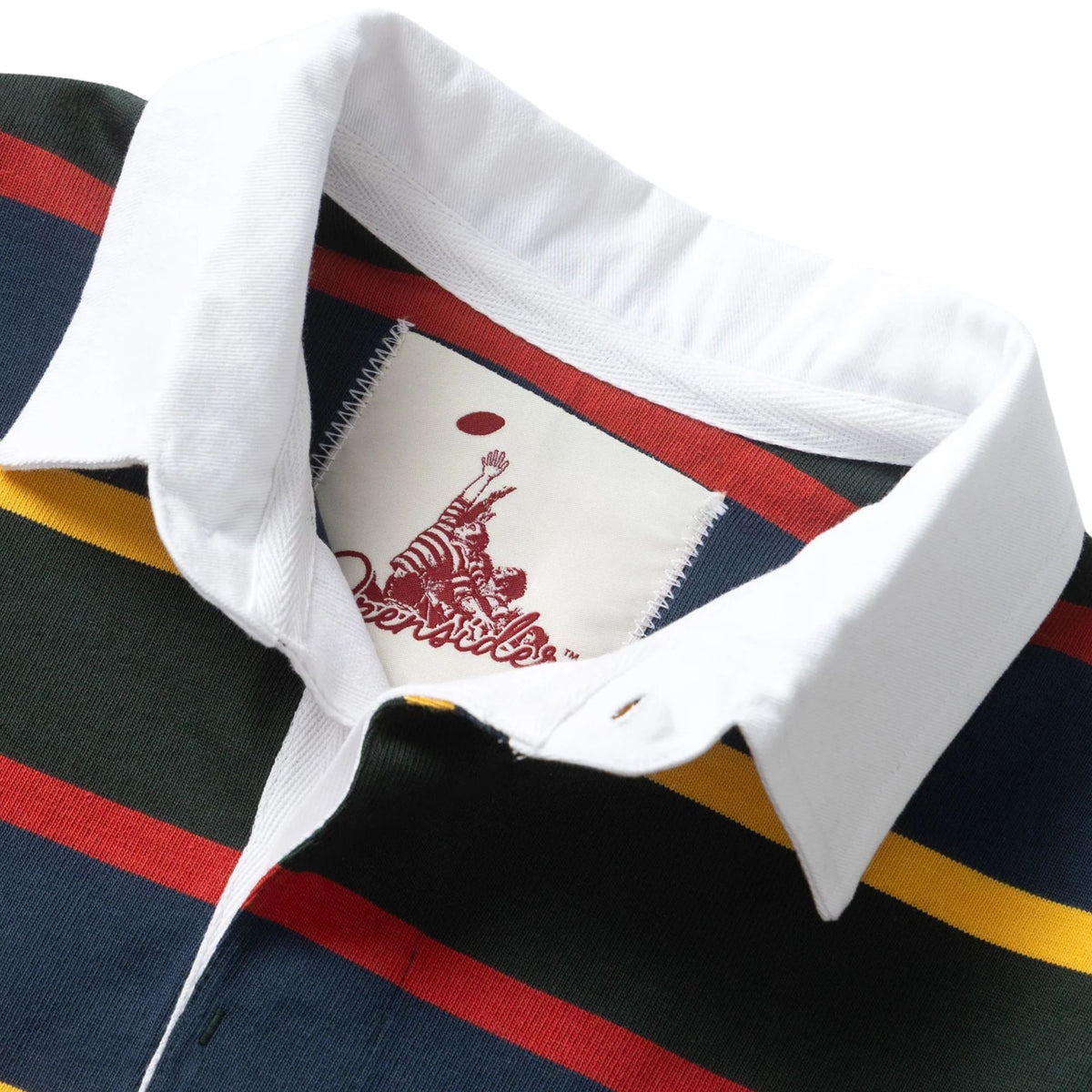 Opensider Classic Rugby Shirt - Forest Multi-Stripe