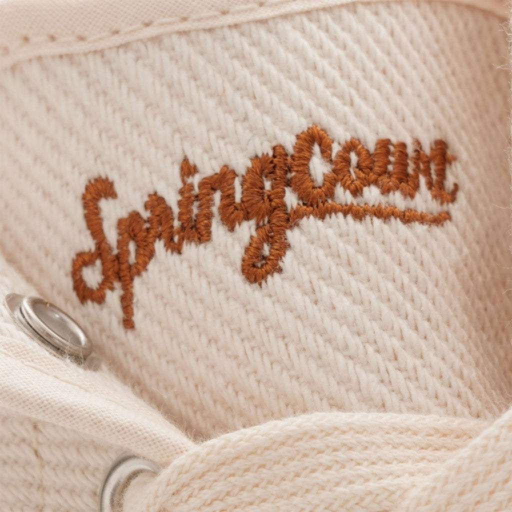 Spring Coaut Spring Court Vintage B2 Cotton Twill Shoes - Off White – Stuarts London