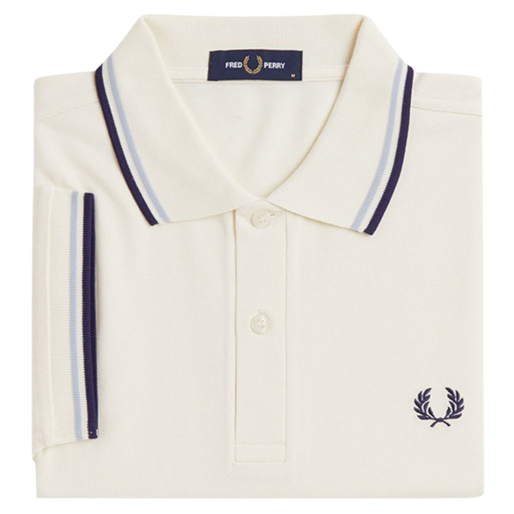 Fred Perry M3600 Twin Tipped Shirt - Ecru