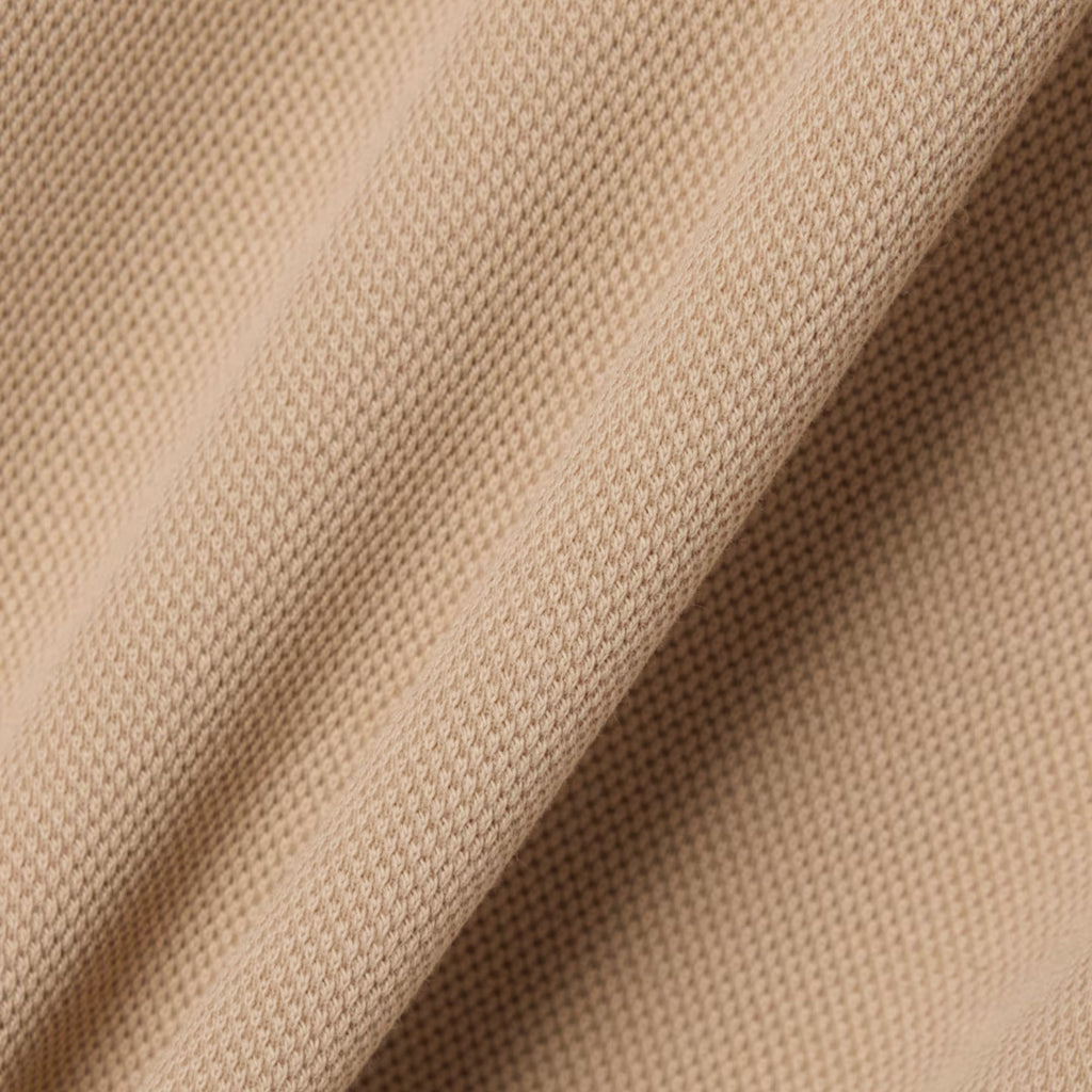 Lacoste Polo Collar Piqué Sweatshirt - Beige