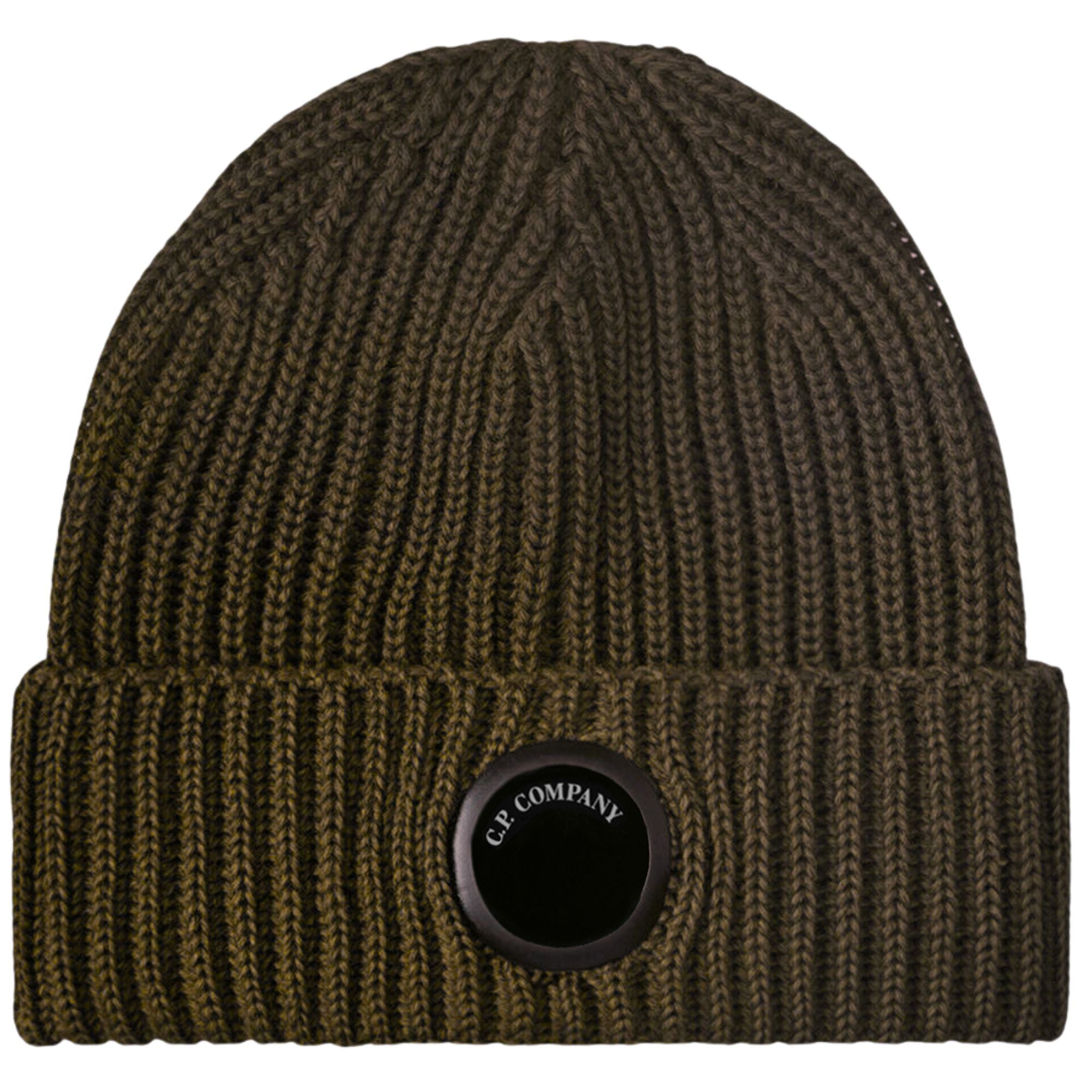 C.P Company Extrafine Merino Wool Lens Beanie - Ermine C739A-ERM