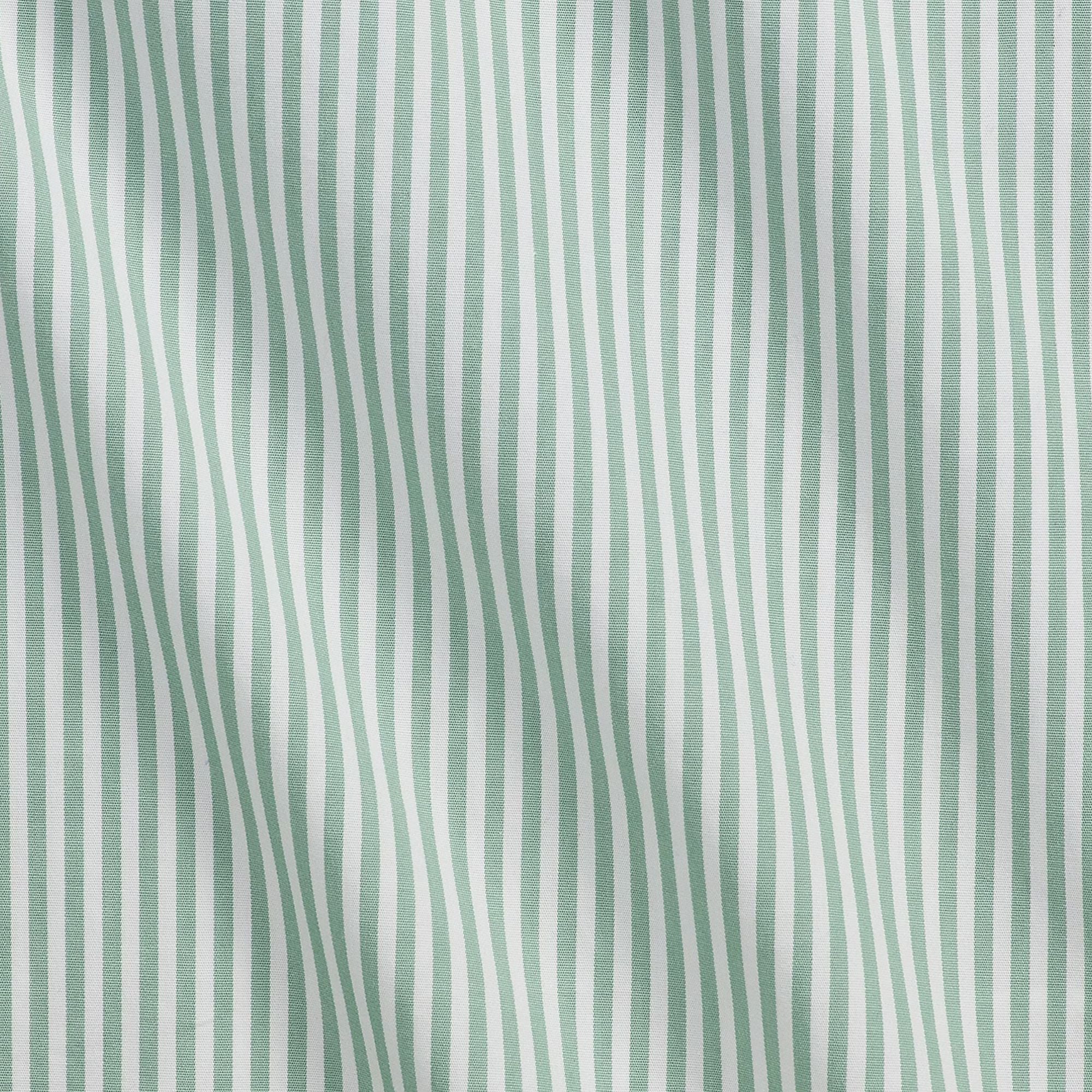 Polo Ralph Lauren Custom Fit Striped Stretch Poplin Shirt - Faded Mint/White