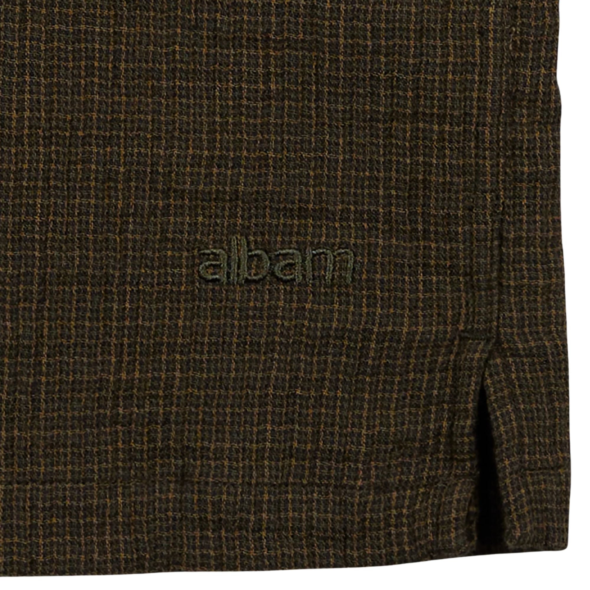 Albam Islington Check Pocket Shirt - Dark Khaki