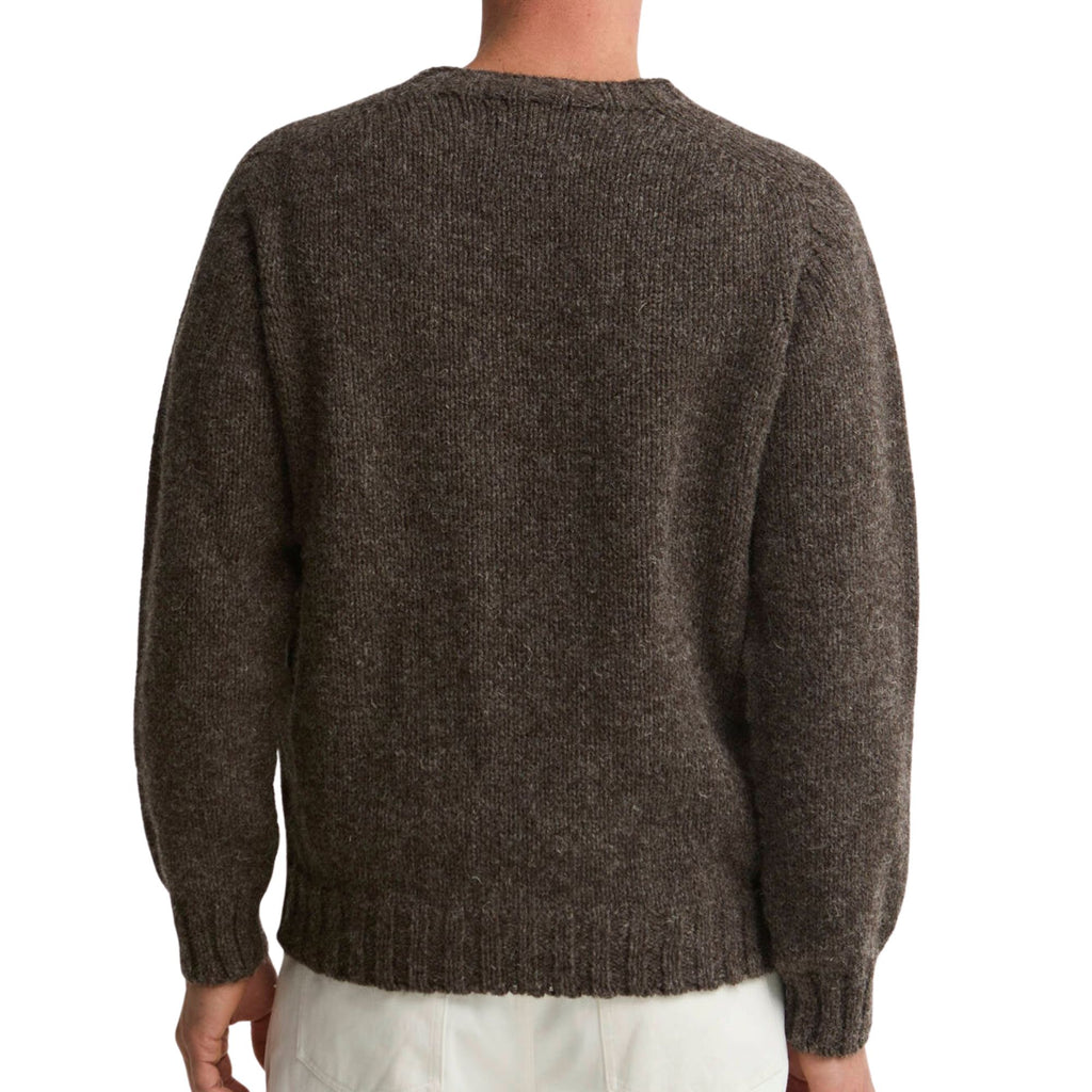 Barbour	Natural Yarm Cable Crew Jumper - Medium Brown
