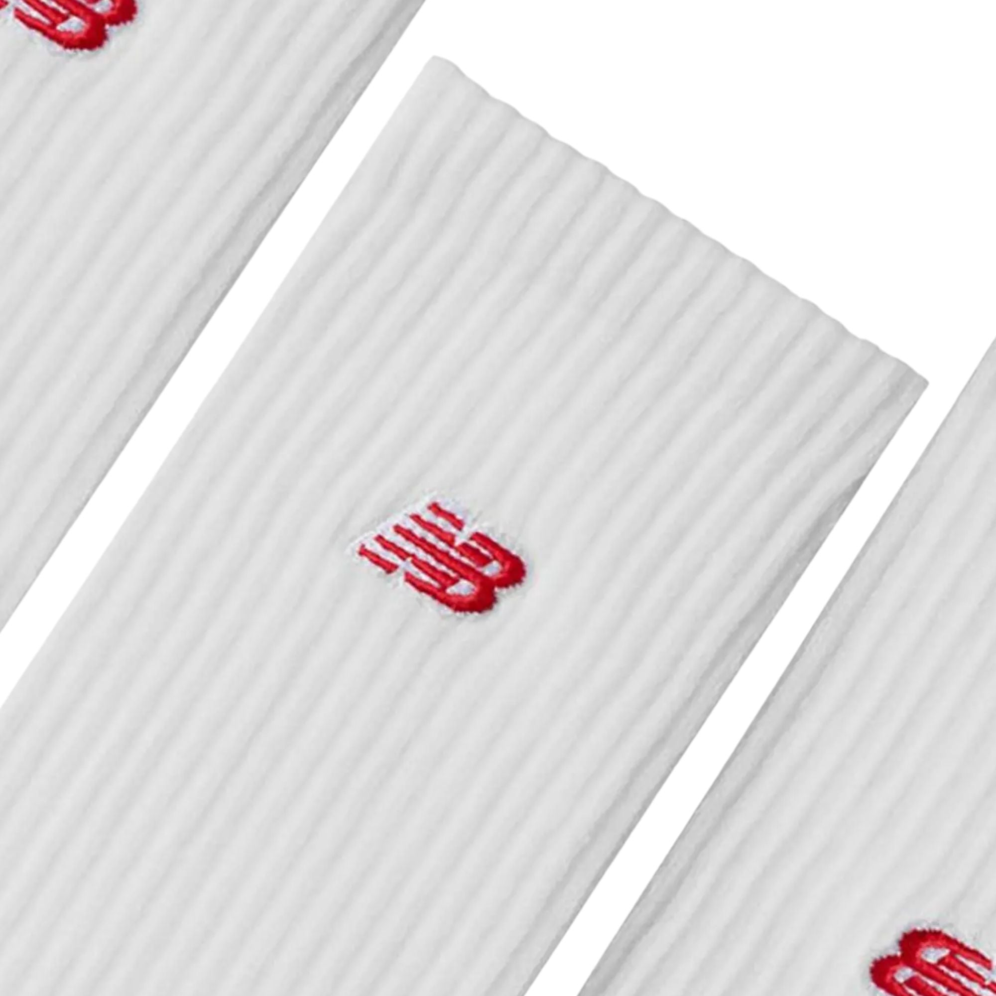 New Balance	Patch Logo Crew Socks 3 Pack - White