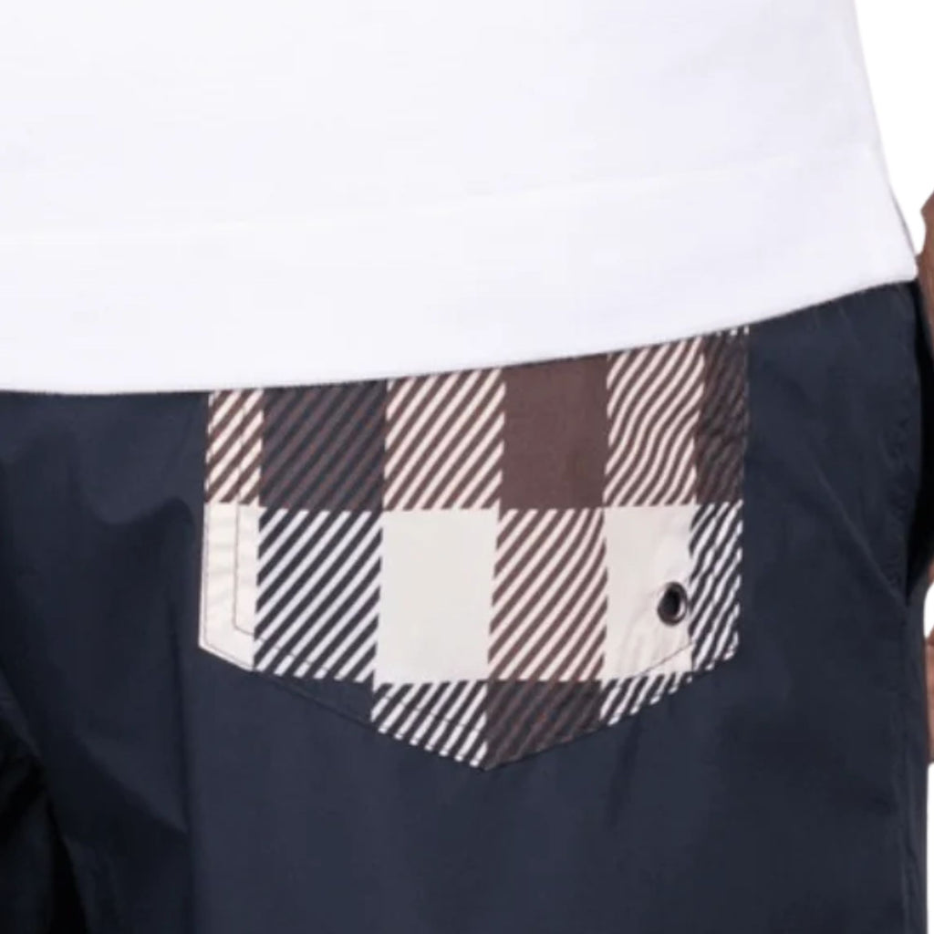 Club Check Pocket Beach Shorts - Navy
