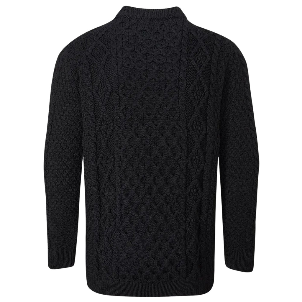 Gloverall Aran Jumper - Black