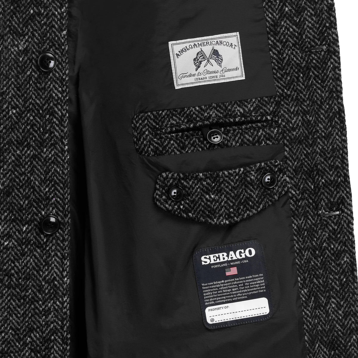 Sebago Bingham Mohair Jacket - Grey/Black
