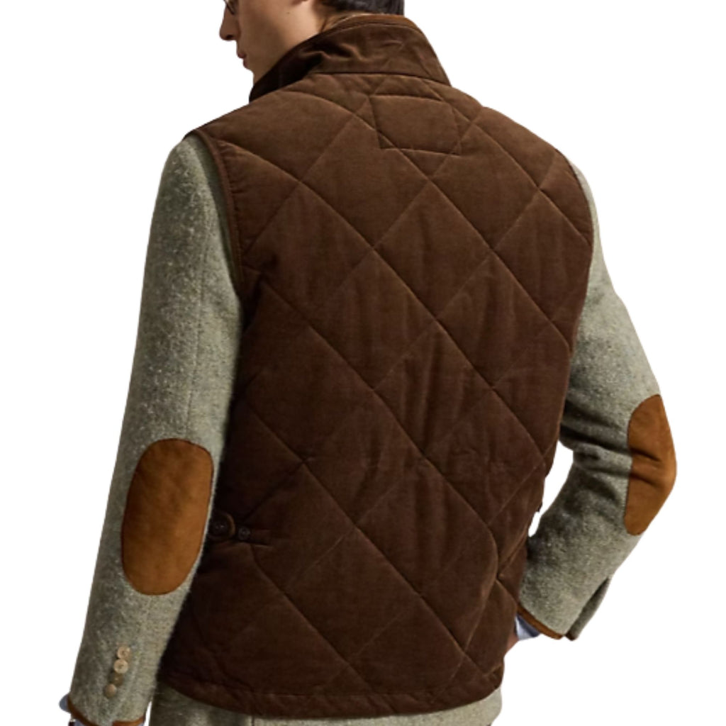 Polo Ralph Lauren Quilted Corduroy Gilet - Cooper Brown
