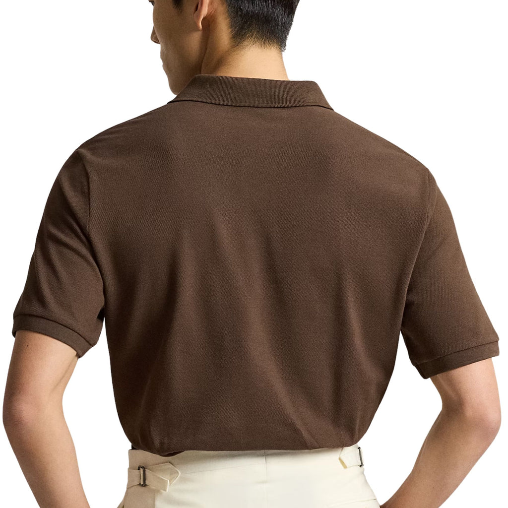 Polo Ralph Lauren The Iconic Classic Fit Mesh Polo - Nutmeg Brown