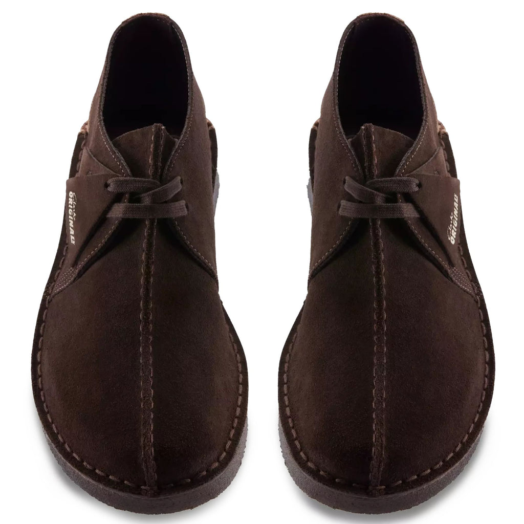 Clarks Originals Desert Trek Shoes - Dark Brown