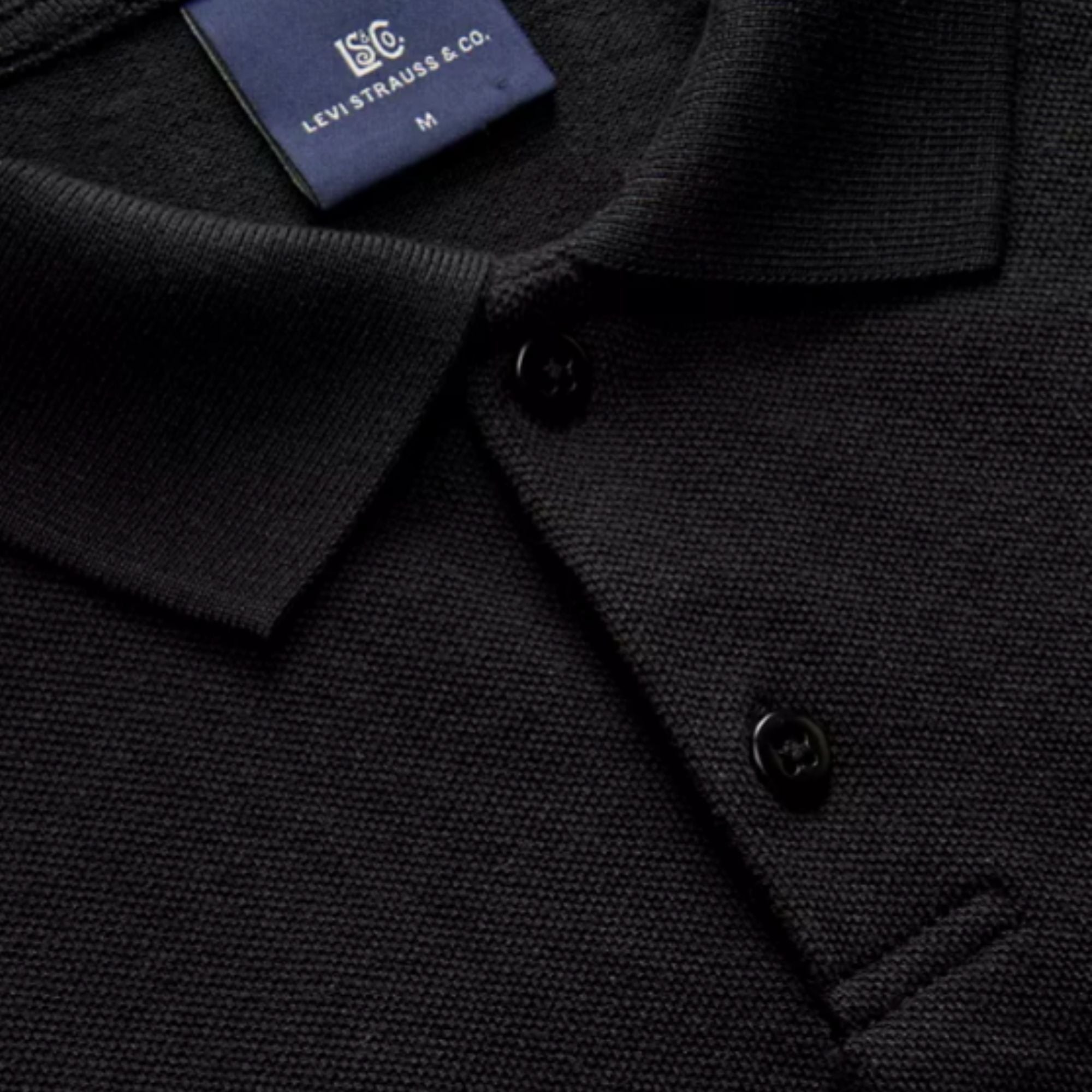 Levi's® Cropped Polo - Black