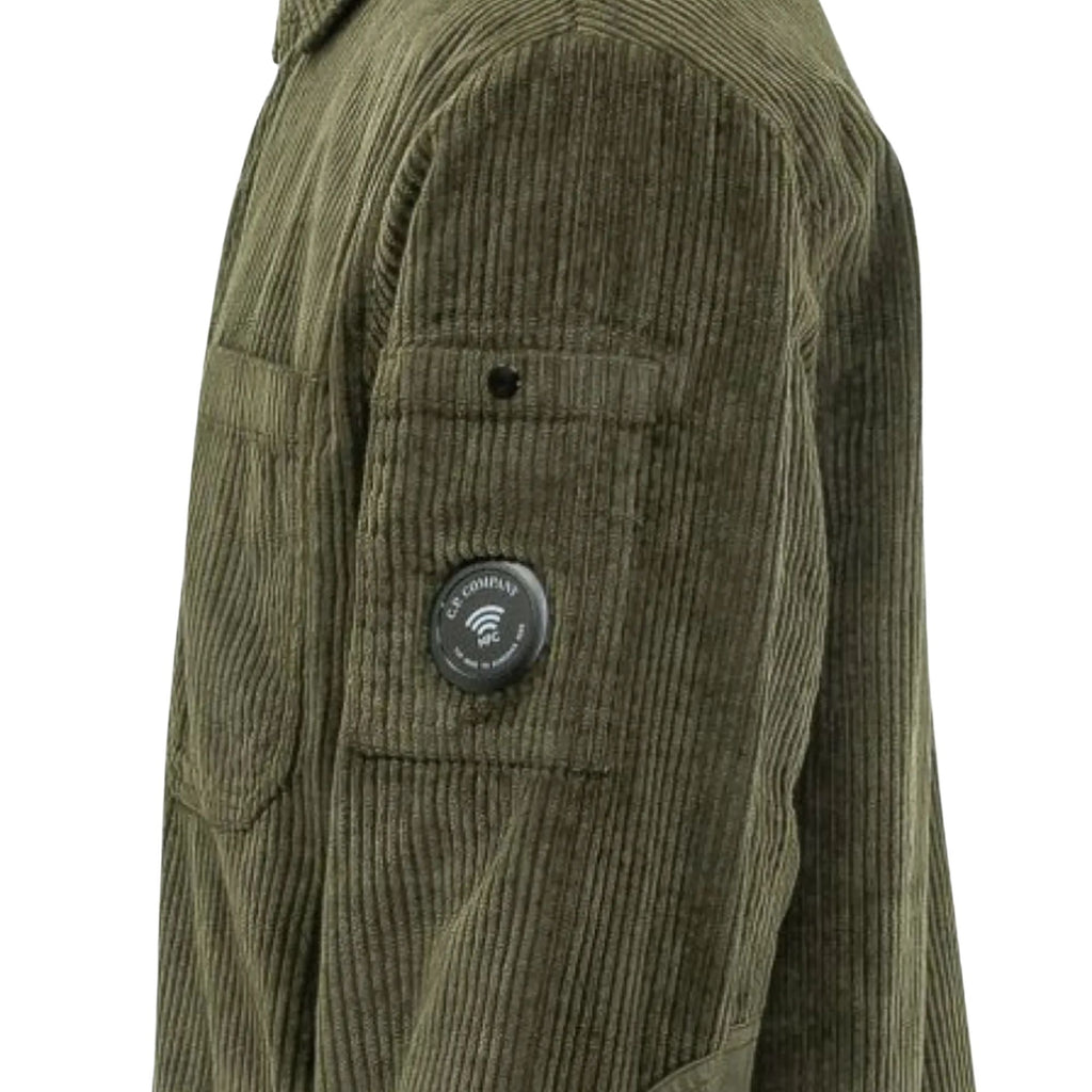 C.P Company Lens-detail Corduroy Shirt - Ivy Green