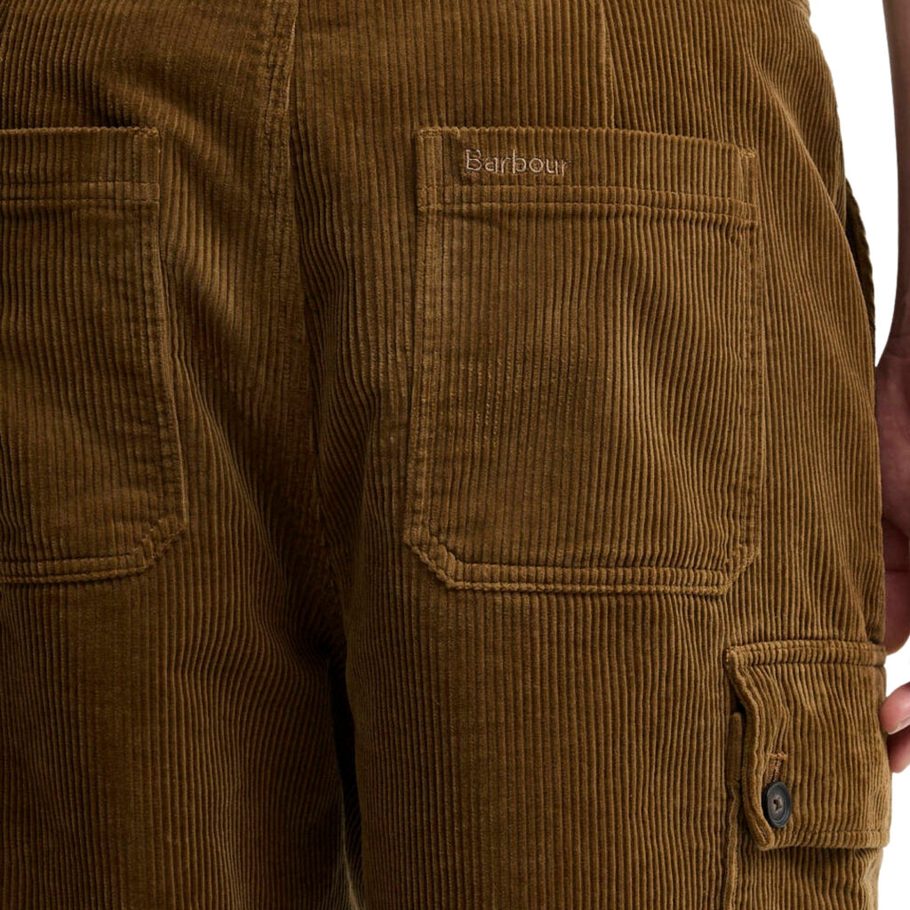 Barbour Leonard Oversized Cord Cargo Trousers - Sepia