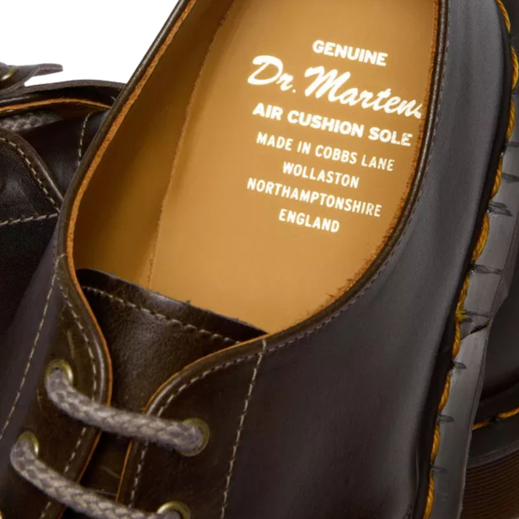 Dr. Martens Made In England 1461 Classic Calf Leather Shoes - Sepia