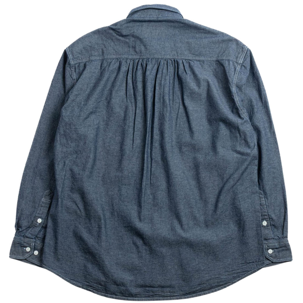 FrizmWORKS 1920s Chambray Work Shirt - Indigo