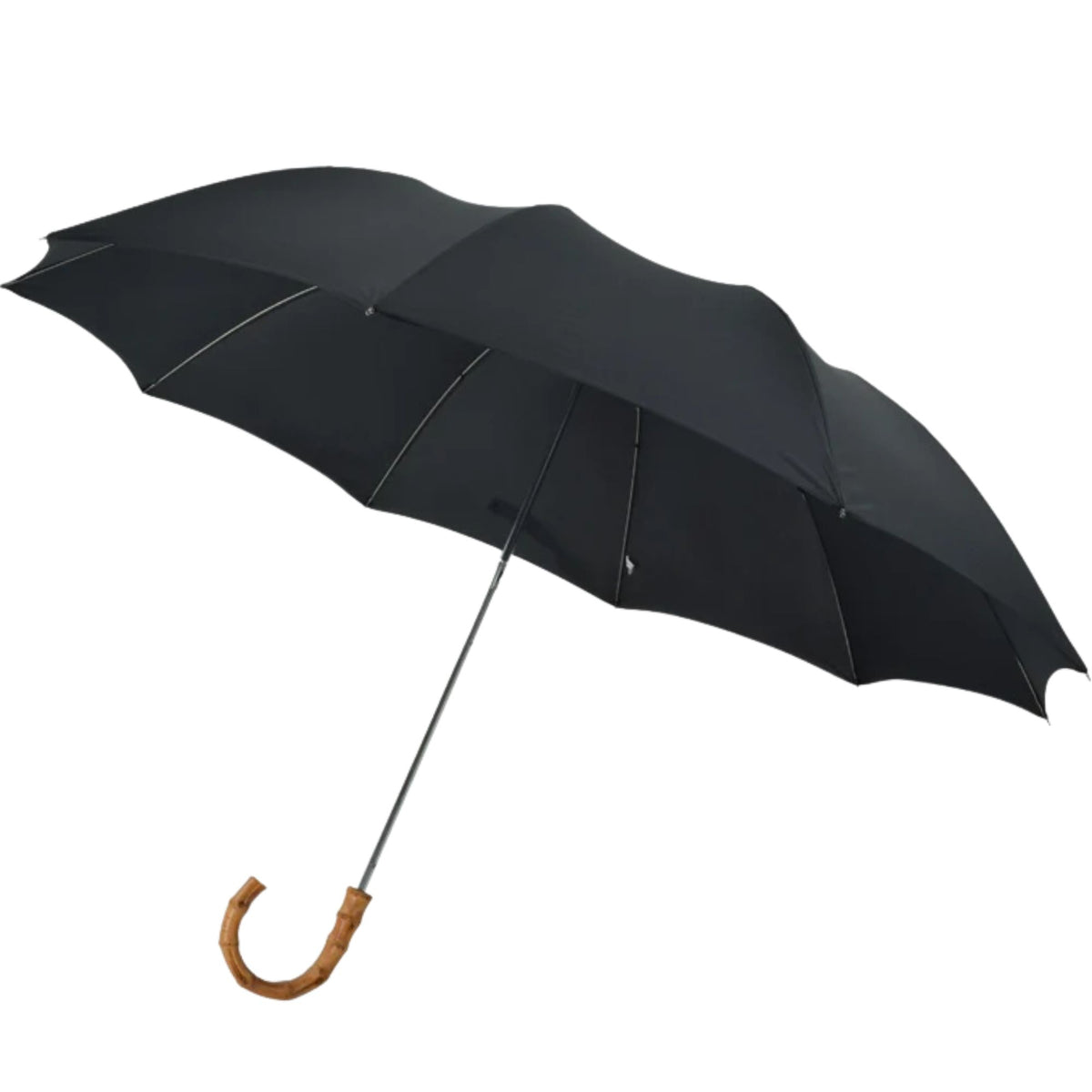 Fox Umbrellas TEL4 Whangee Crook Umbrella - Black