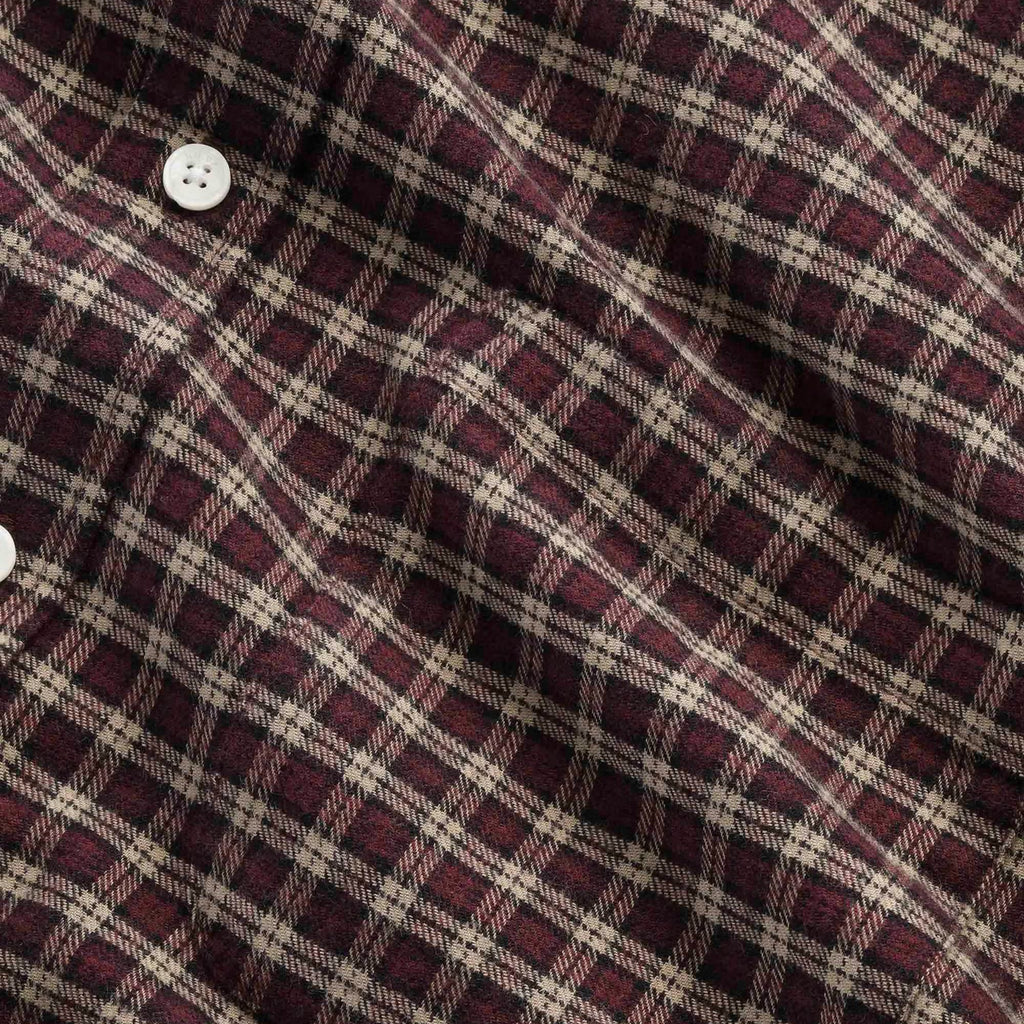 NN07 Deon Shirt - Bordeaux Check
