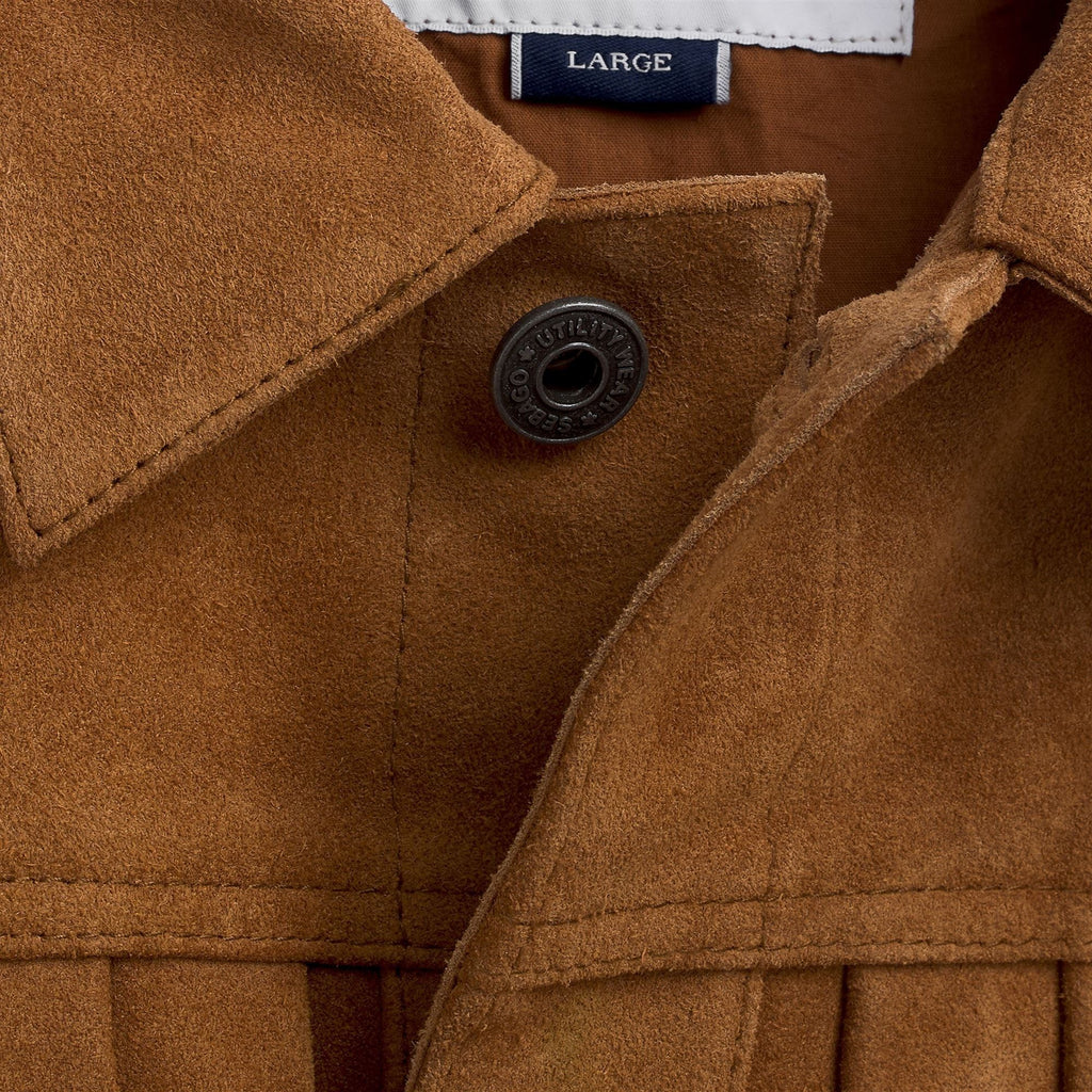 Sebago  Pineland Suede Short Jacket - Brown Sierra