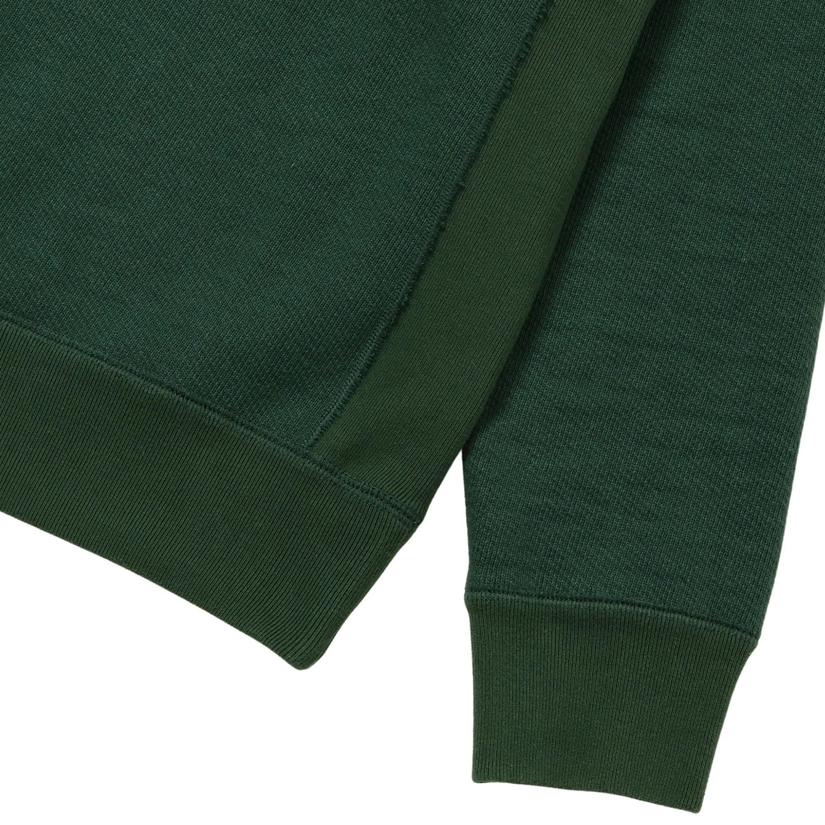 Wonder Looper Double Heavyweight French Terry Pullover Crewneck - Racing Green