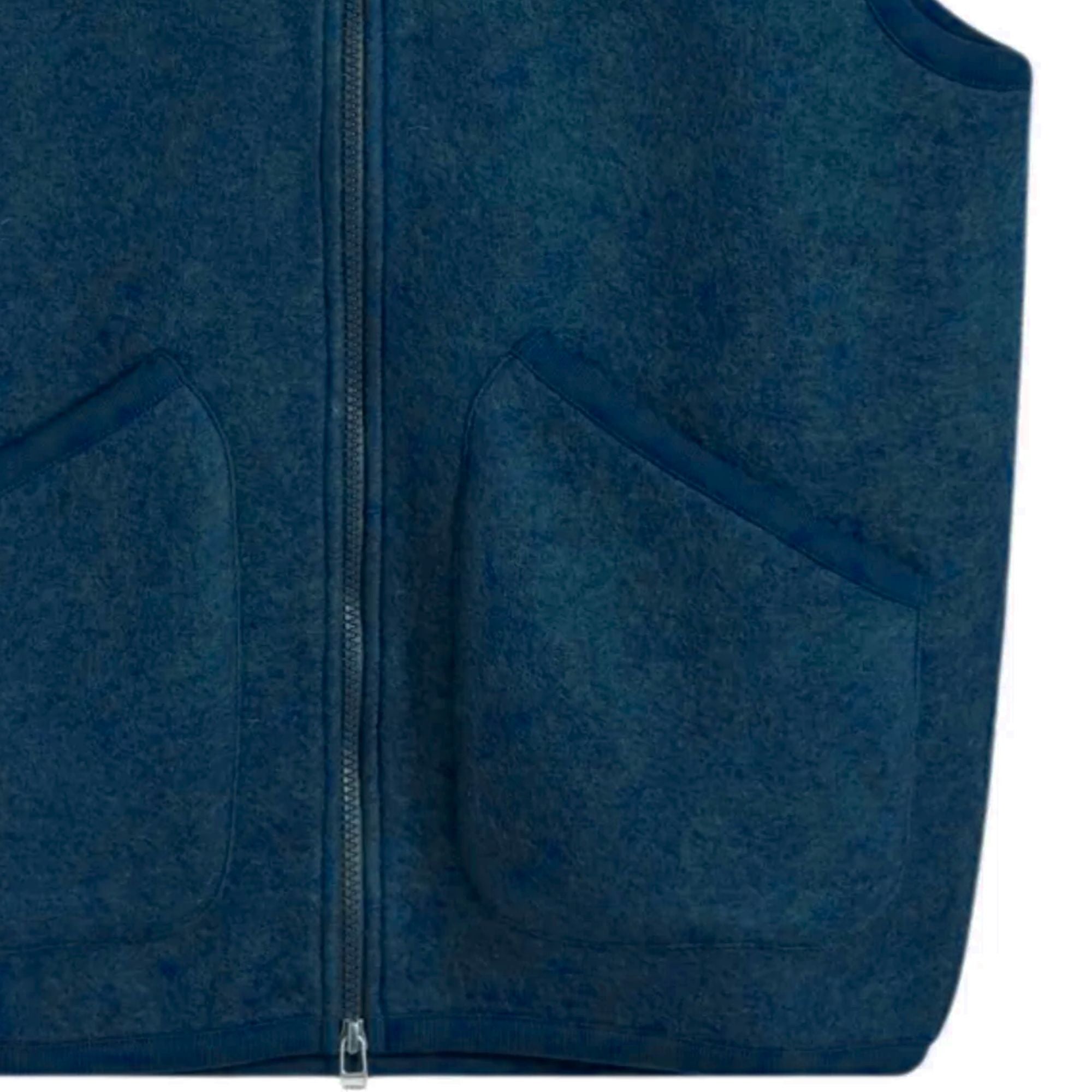 Universal Works Zip Waistcoat Wool Fleece - Cacao 00015-IND