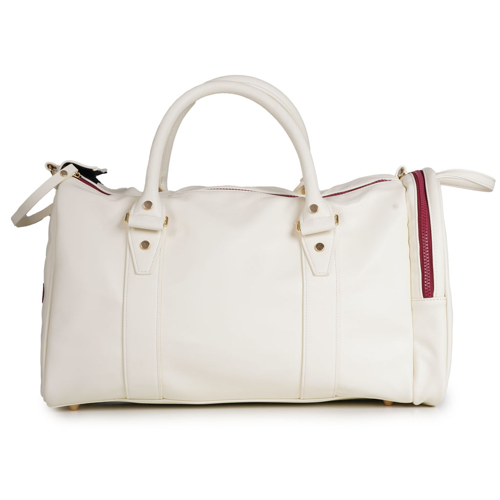 Sergio Tacchini x Stuarts x Stuarts Jorno Gym Holdall - Buttercream/Merlot
