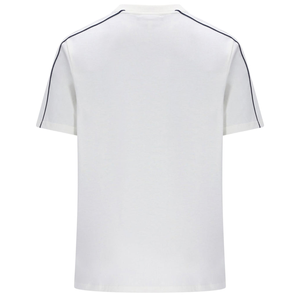 Sergio Tacchini Santis Raised Logo T-Shirt - Gardenia/Maritime Blue